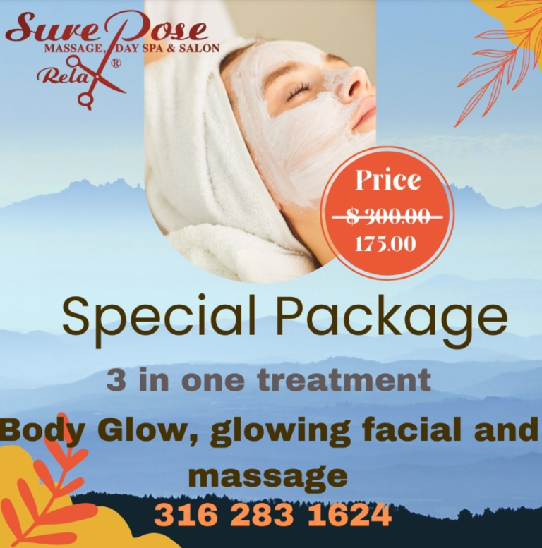 special discount massage facial and body glow